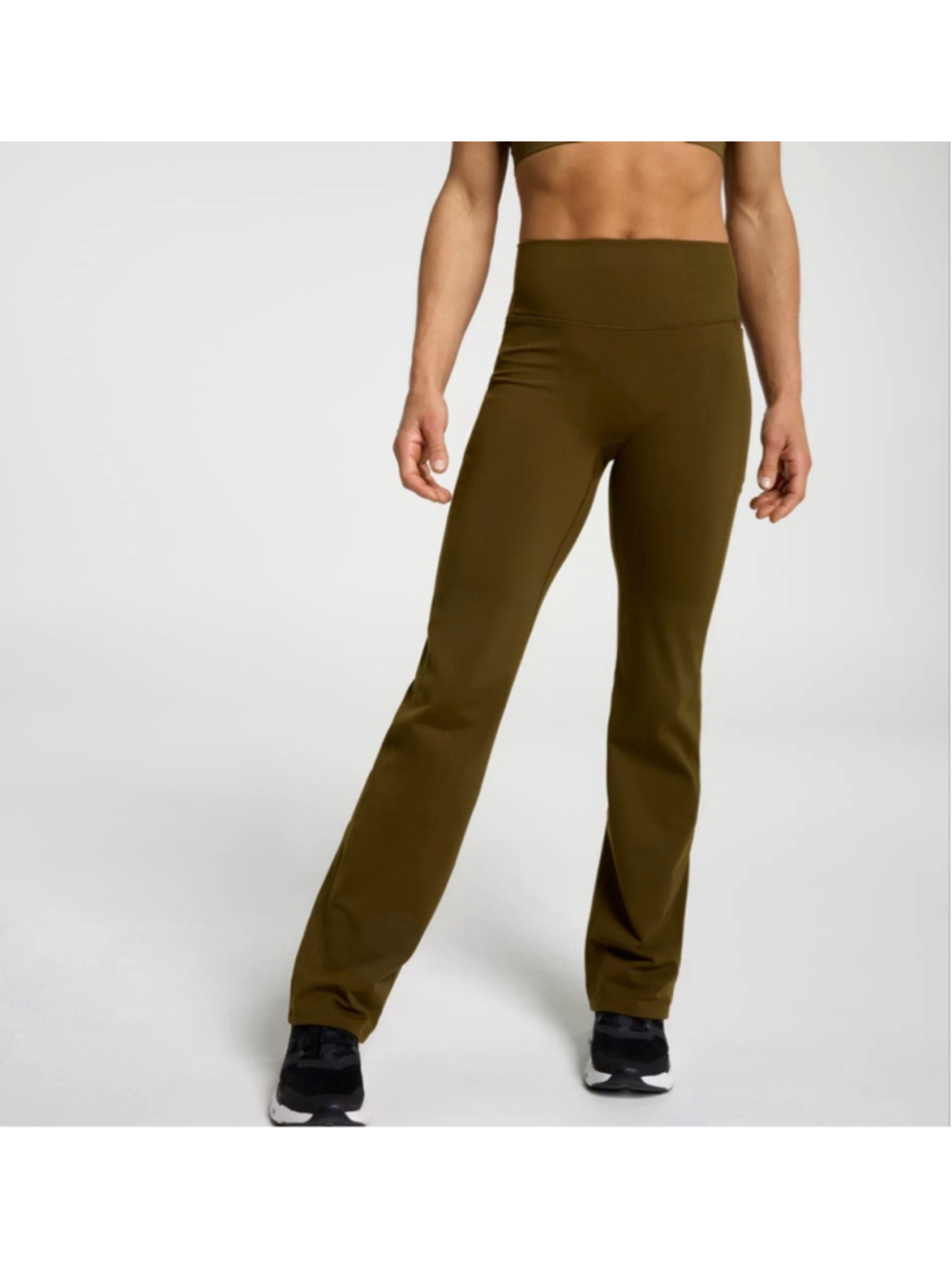 Women's CALIA Straight Leg Pants M Olive Green q12